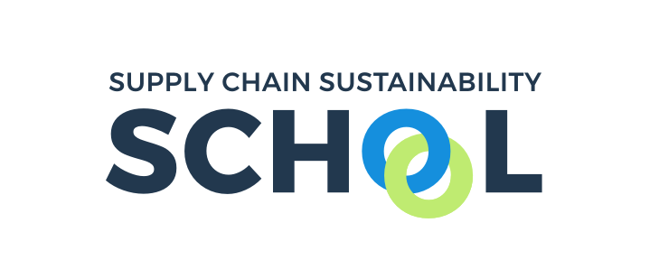 Supply chain sustainability school logo