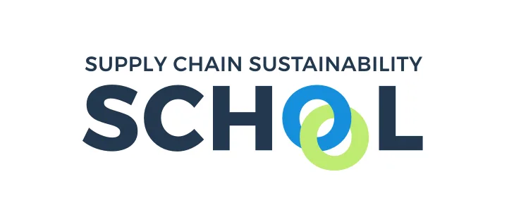 Supply chain sustainability school logo